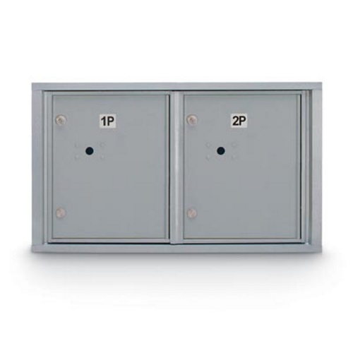CAD Drawings American Postal Manufacturing Co. Standard 4C Mailbox with (2 Horizontal) Parcel Lockers